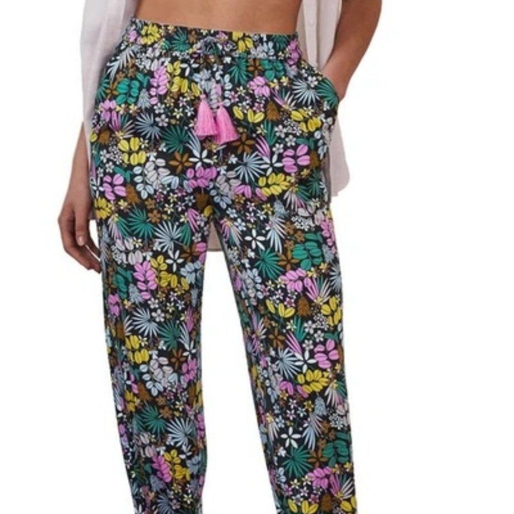 Boden Cecilia Cuffed Pants Jungle Floral US 8 / UK 12